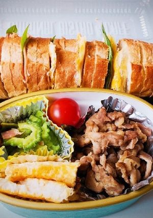 バケットサンドと生姜焼き弁当-レシピのメイン写真