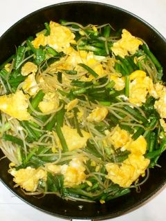ニラ玉もやし♪簡単野菜炒め-レシピのメイン写真