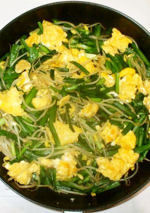 ニラ玉もやし♪簡単野菜炒め-レシピのメイン写真