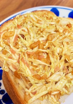 沼サン風お好み焼き風トースト-レシピのメイン写真