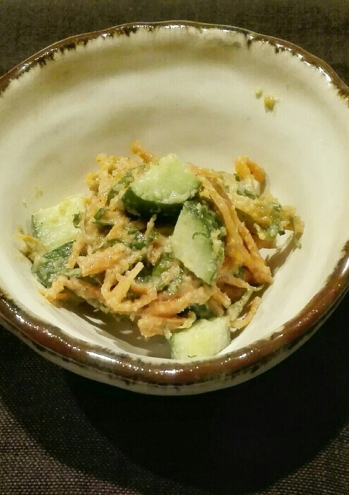 減塩　きゅうりとしそのごま和え-レシピのメイン写真