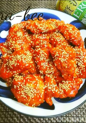 旨辛ヒーハー♪簡単絶品コチュマヨ唐揚げ-レシピのメイン写真