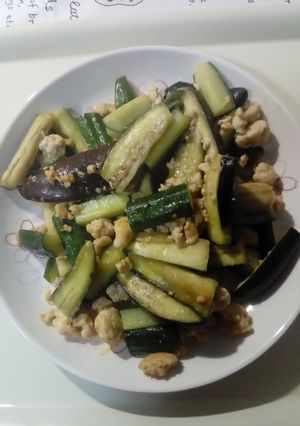 キュウリと那須と鶏ミンチの麻婆那須風-レシピのメイン写真