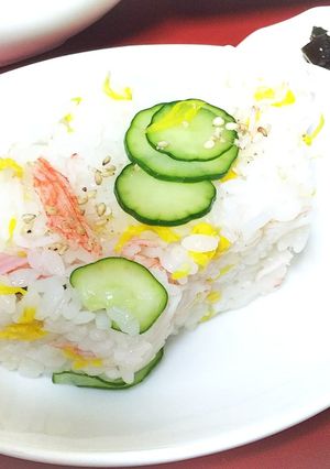 蟹と菊の混ぜ寿司-レシピのメイン写真