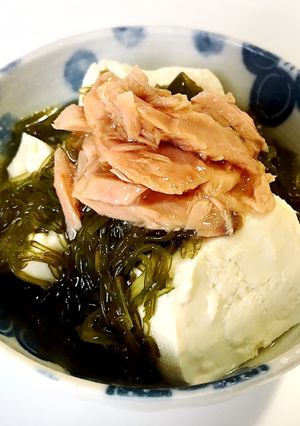めかぶとツナの冷奴-レシピのメイン写真