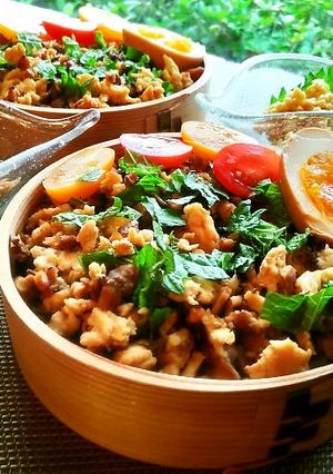 しいたけのそぼろふりかけ丼-レシピのメイン写真