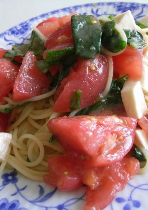 冷たいトマトパスタ-レシピのメイン写真