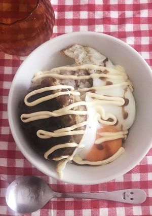 手抜き ロコモコ丼-レシピのメイン写真