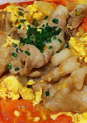 豚バラとトマトの卵炒め-レシピのメイン写真