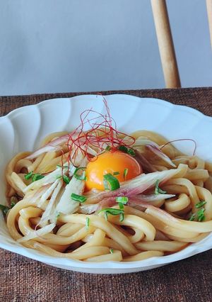 うどん☆簡単昼食☆ジャパニーズハーブ-レシピのメイン写真