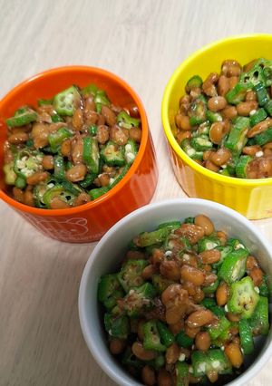 オクラと納豆のおかか醤油和え☆-レシピのメイン写真