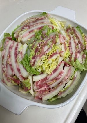豚肉と白菜の4センチ幅ミルフィーユ鍋-レシピのメイン写真