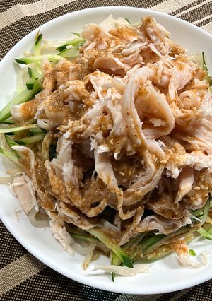 サラダチキンともやしで簡単！絶品バンバンジー-レシピのメイン写真