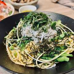 รูปของ 【のらぼうで柚子胡椒味噌パスタHP85】
