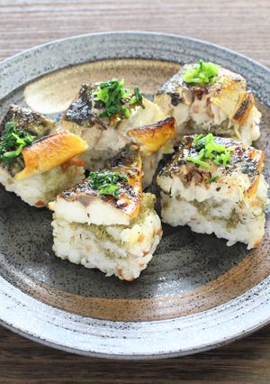 梅でさっぱり 鯖の棒寿司風-レシピのメイン写真
