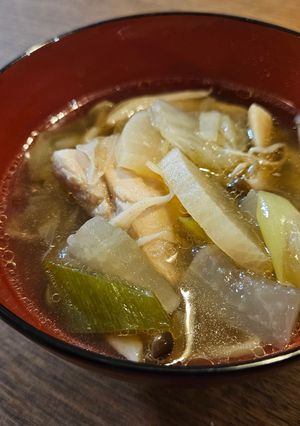 舞茸とホロホロ鶏スープ♪-レシピのメイン写真