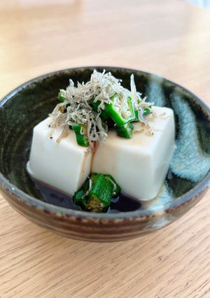 オクラとカリカリじゃこの冷奴-レシピのメイン写真