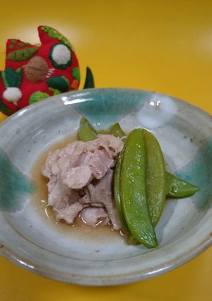 スナップえんどうと豚肉のレン・チン煮-レシピのメイン写真