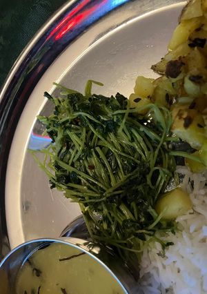 辛くない！ネパール風豆苗のサグ🇳🇵🌱-レシピのメイン写真