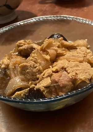 鶏ももとナスの甘辛卵とじ-レシピのメイン写真