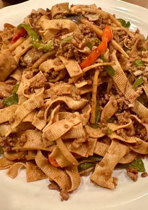 豆腐皮とピーマンの甜麺醤炒め-レシピのメイン写真