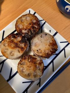 手軽にレンコンのはさみ焼き♪-レシピのメイン写真