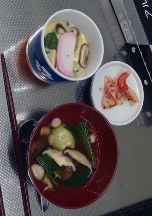 かにかまぼこ「シイタケの茎を添えて」-レシピのメイン写真