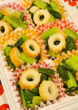 お弁当作り置き☆小松菜とちくわのコンソメバター-レシピのメイン写真