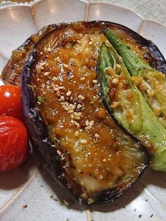 ナスの梅味噌田楽×SHiBOROUS-レシピのメイン写真