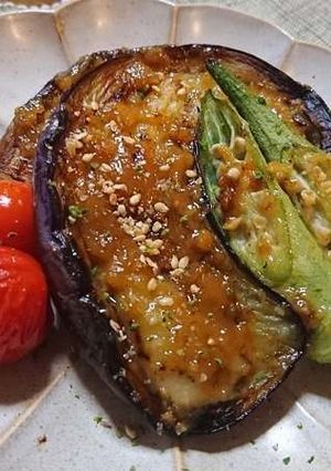 ナスの梅味噌田楽×SHiBOROUS-レシピのメイン写真