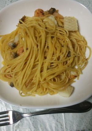 簡単シーフードパスタ-レシピのメイン写真