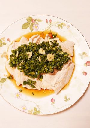 鶏胸肉しゃぶしゃぶニラポン酢(沢田風)-レシピのメイン写真