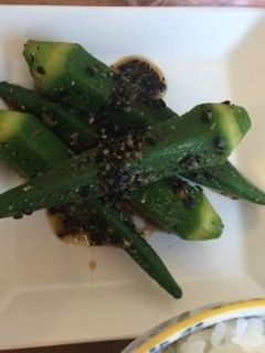 おくらの胡麻和え(透析食)-レシピのメイン写真