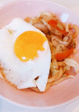 焼肉のタレだけ！スタミナ焼きうどん-レシピのメイン写真