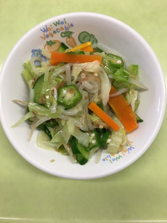 【保育園給食】オクラときゅうりのおかか和え-レシピのメイン写真