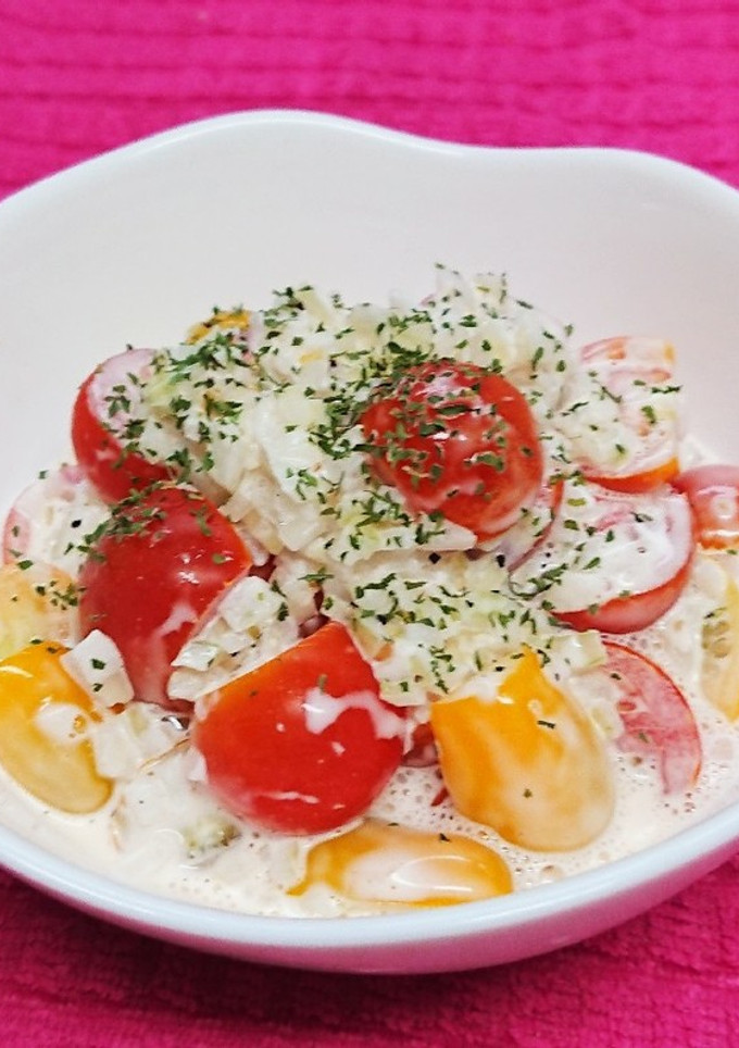 トマトと玉ねぎの簡単サラダ-レシピのメイン写真