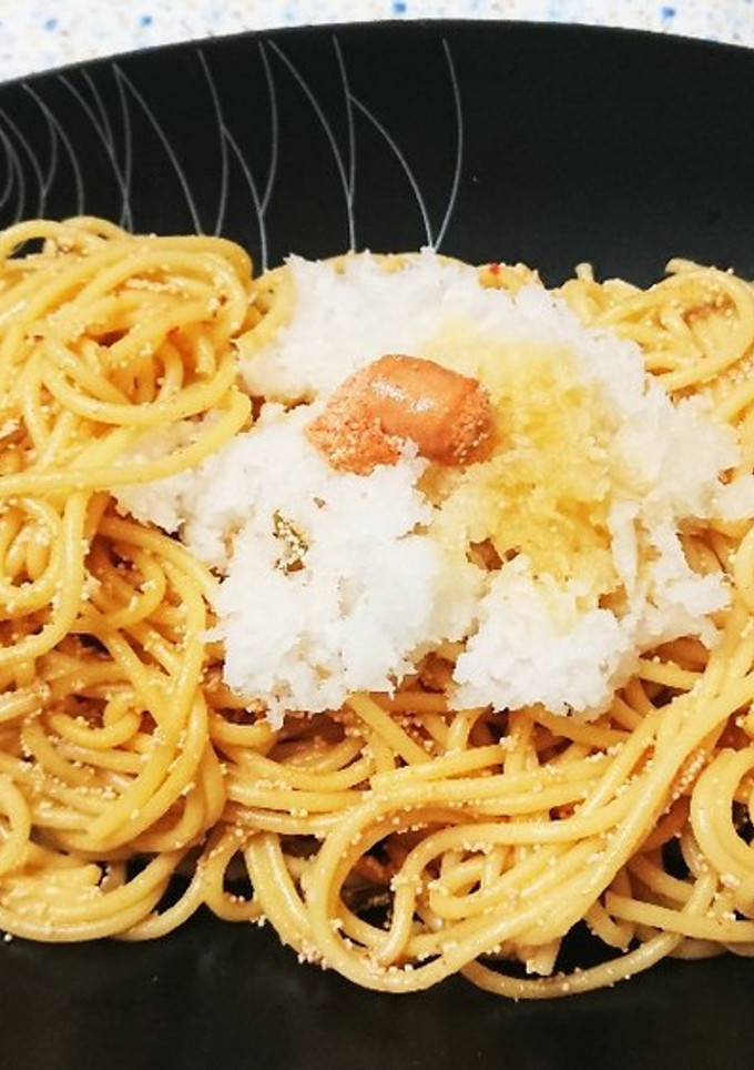 簡単大根おろしと一緒に食べるたらこパスタ-レシピのメイン写真