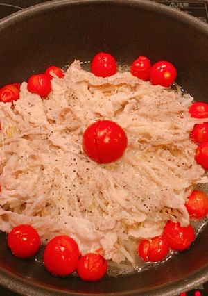 豚バラもやしトマトの、昆布茶塩麹蒸し！-レシピのメイン写真