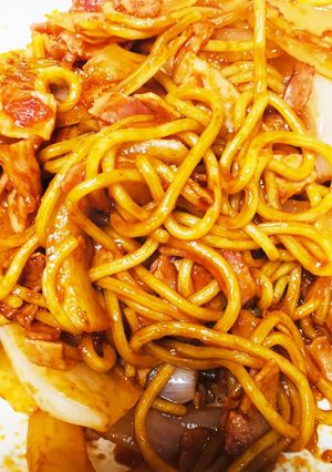 焼きそばDEナポリタン！！-レシピのメイン写真