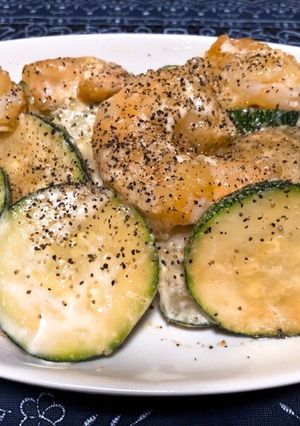 絶品☆海老とズッキーニの醤油マヨ炒め-レシピのメイン写真