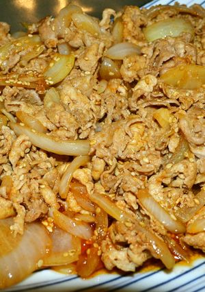 プルコギ風豚肉の炒め-レシピのメイン写真