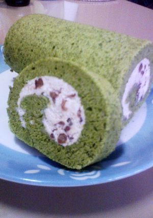 簡単！ふわっふわ〜な♪抹茶シフォンロール-レシピのメイン写真