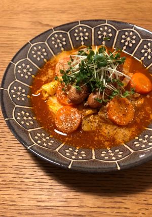 白菜と人参のトマトスープ-レシピのメイン写真