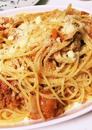 おろし人参とトマトのスパゲティ-レシピのメイン写真