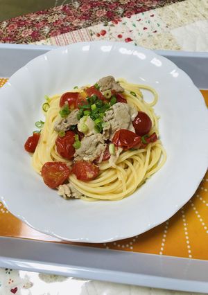 柿酢と味噌とオリーブ油のパスタ-レシピのメイン写真