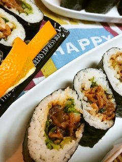 お肉大好き!簡単!【焼肉サンドおにぎり】-レシピのメイン写真