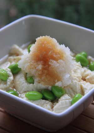 枝豆とくずし豆腐のおろしポン酢あえ-レシピのメイン写真