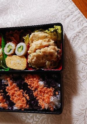 豆腐ハンバーグとごぼうサラダを入れました-レシピのメイン写真