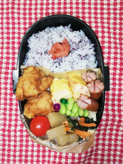 高校男子弁当♡唐揚げ8/28-レシピのメイン写真
