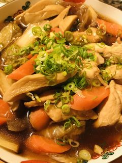 白菜たっぷりの鶏肉スキヤキ風煮込み-レシピのメイン写真